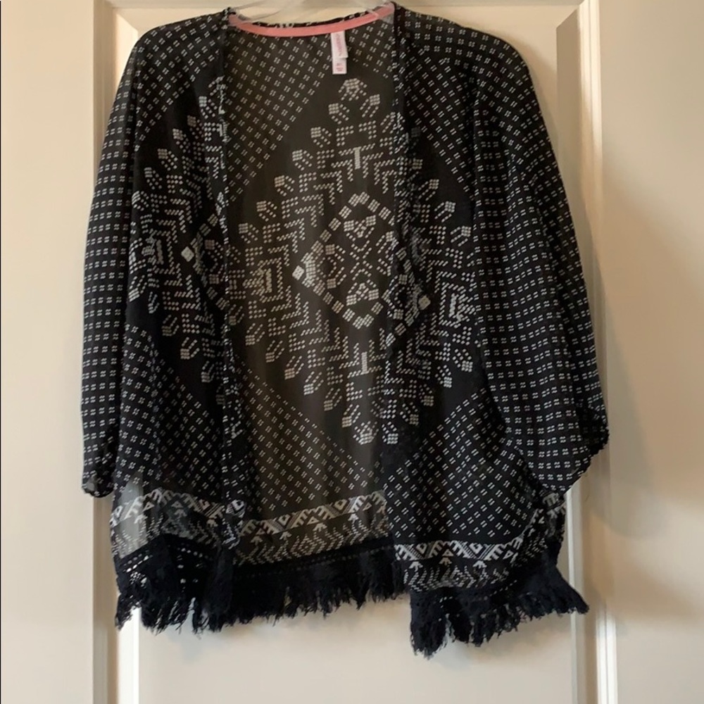 Sheer printed kimono size M/L